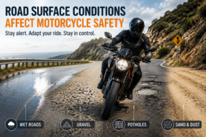 How Road Surface Conditions Affect Motorcycle Stability and Control